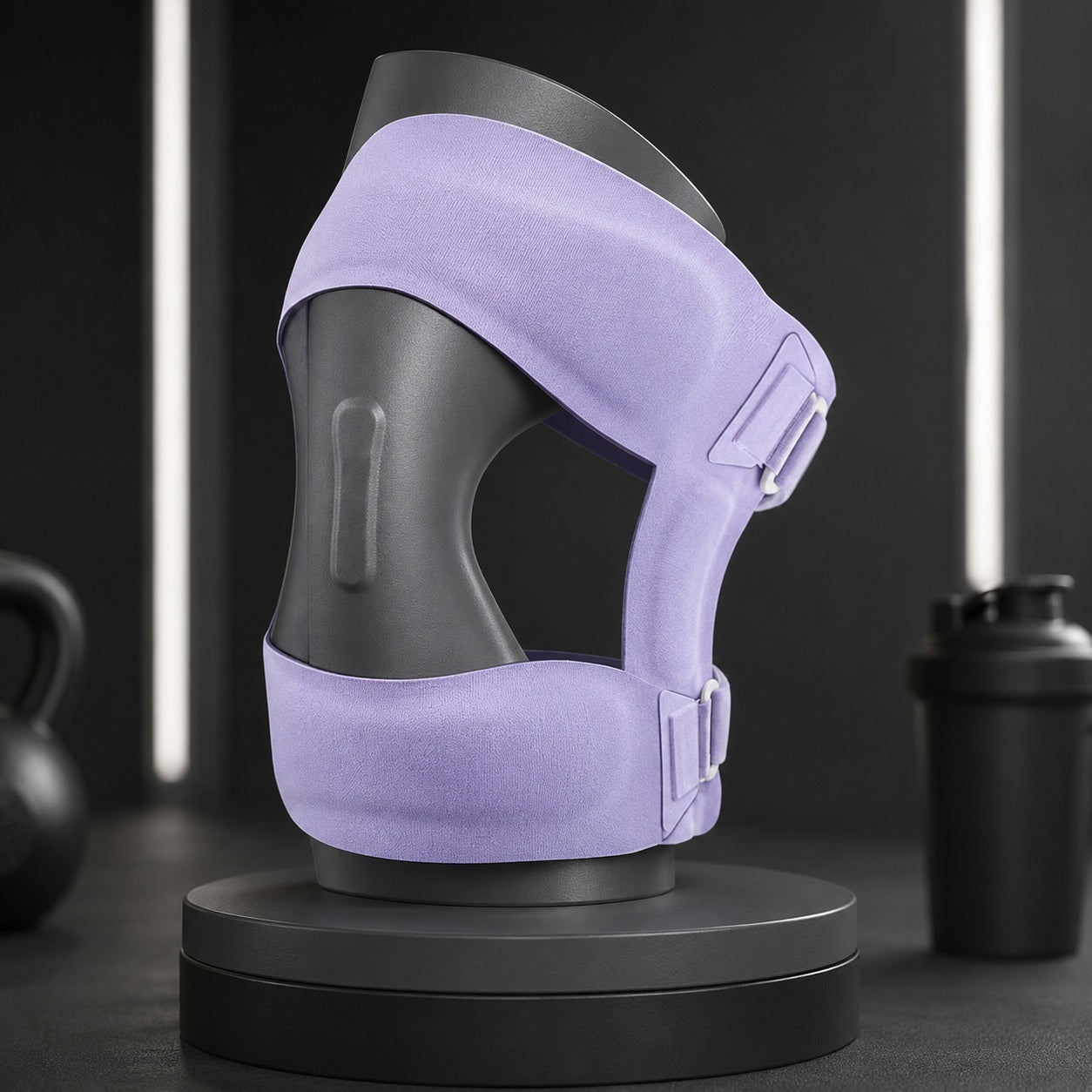 Genouillère rotulienne pour le sport modèle de couleur violet
