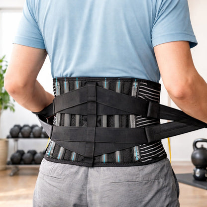 ceinture chauffant lombaire vue de dos
