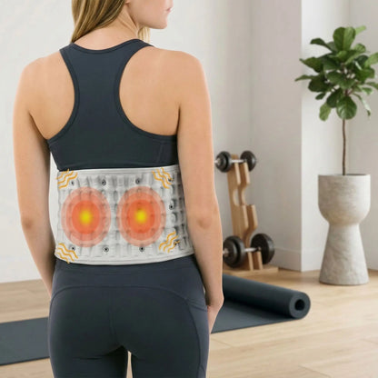 ceinture chauffant lombaire vue sur la face arrière de ceinture