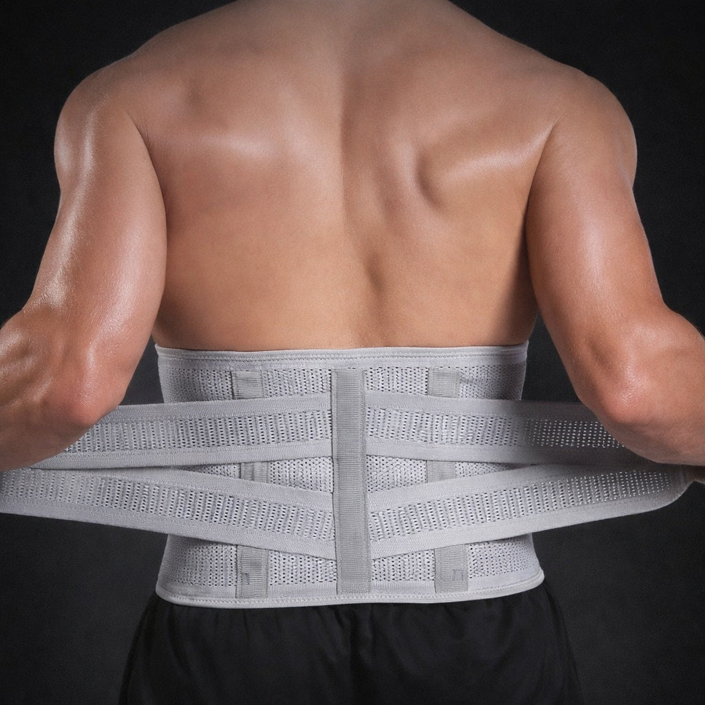 Ceinture lombaire ajustable et respirante