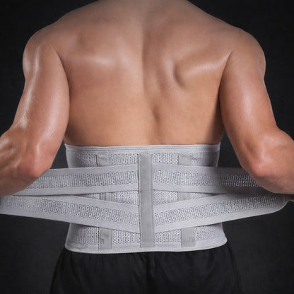 Ceinture lombaire ajustable et respirante