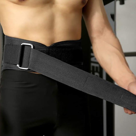 Ceinture lombaire ajustement sur boucle en acier