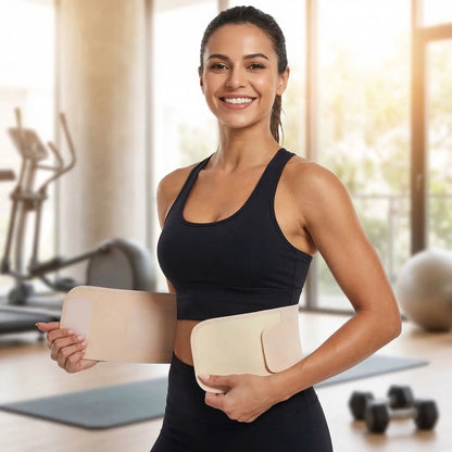 Ceinture lombaire femme en entraînement fitness