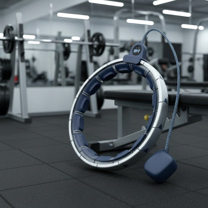 Cerceau démontable pour fitness appuyé sur un banc de gym