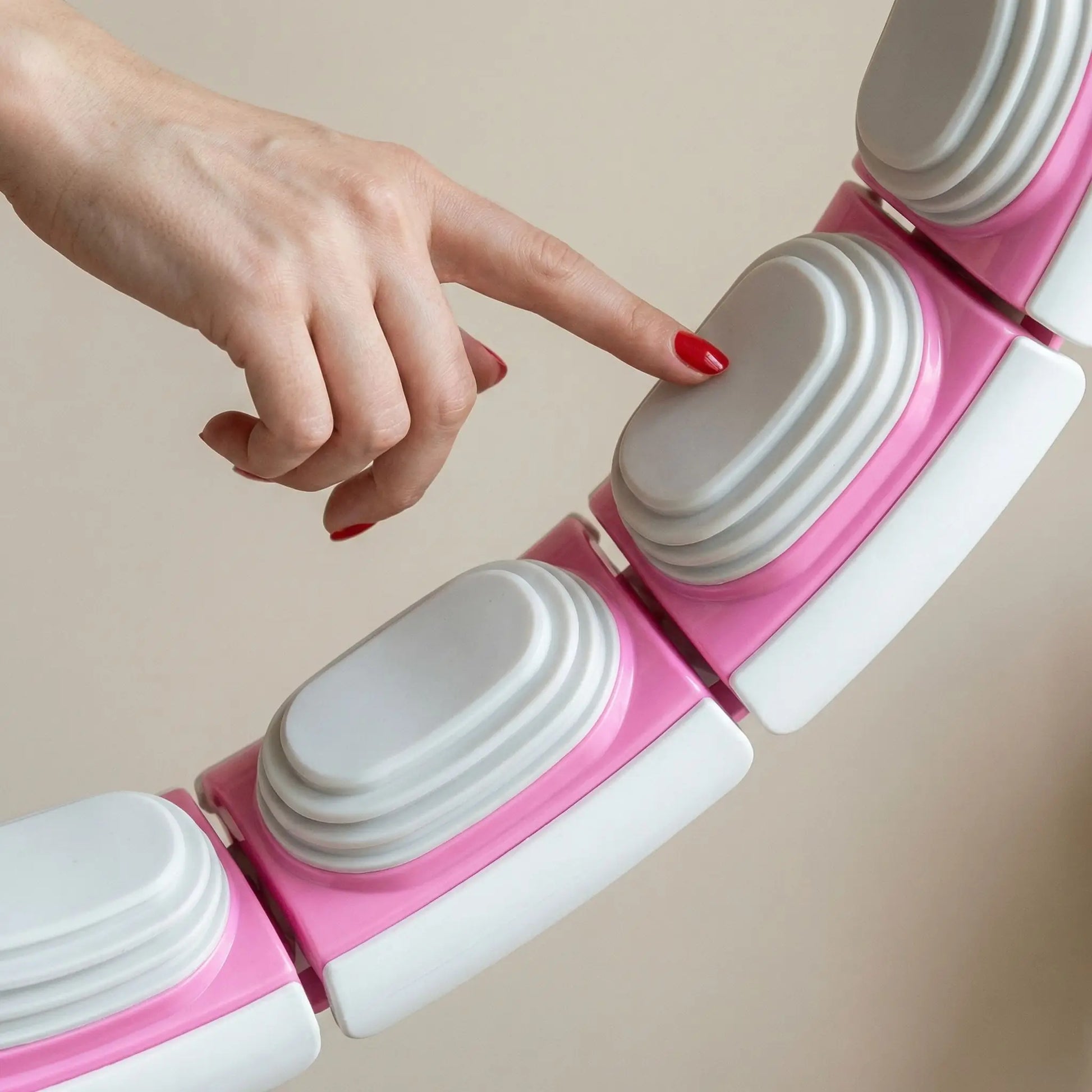 Cerceau fitness montrant en gros les coussinets masseur