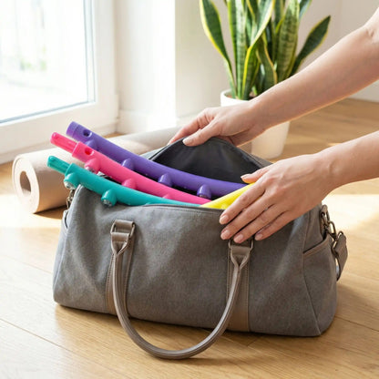 Cerceaux fitness segments séparable rentré dans un sac sport