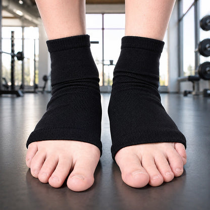 Chaussettes de sport porté pendant une séance au gym
