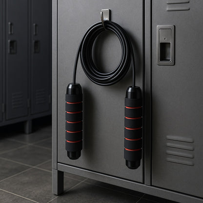 Corde a sauter accrocher vestiaire du gym