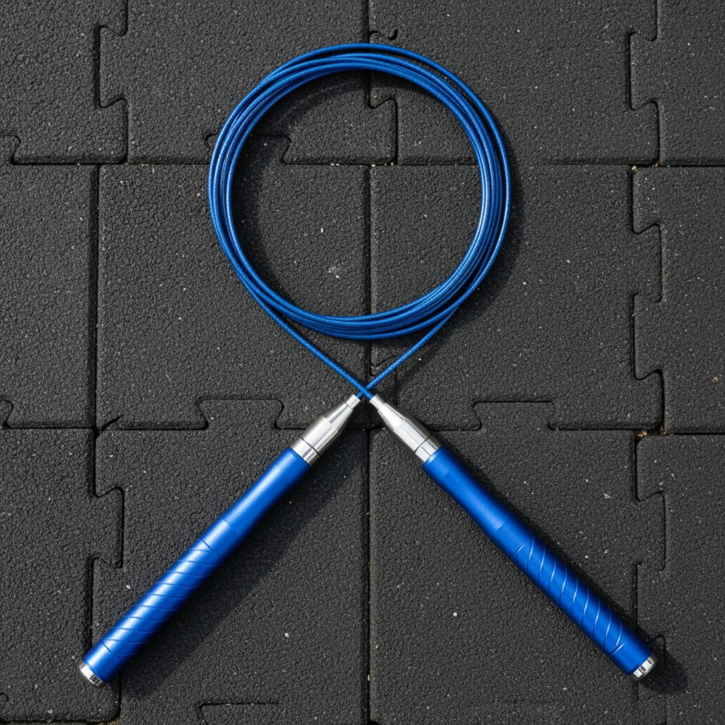 Corde à sauter crossfit modèle de couleur bleu