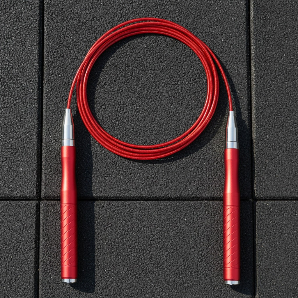 Corde à sauter crossfit modèle de couleur rouge