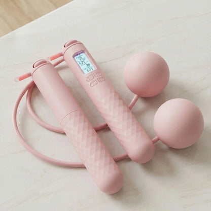 Corde a sauter sans corde rose