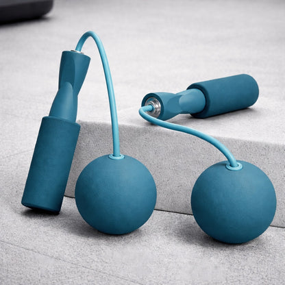 Corde à sauter sans fil bleu