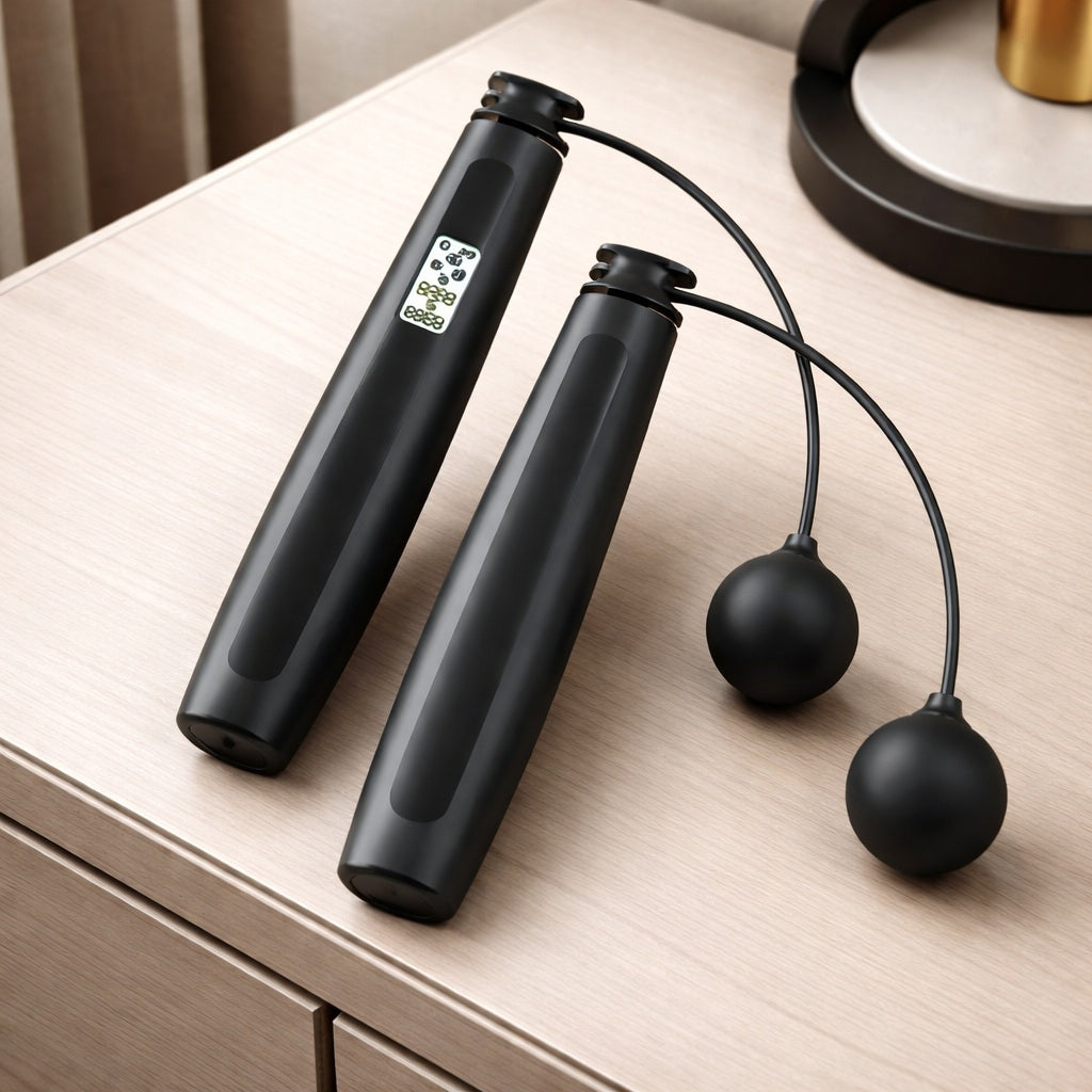 Corde à sauter sans fil sur table de chevet