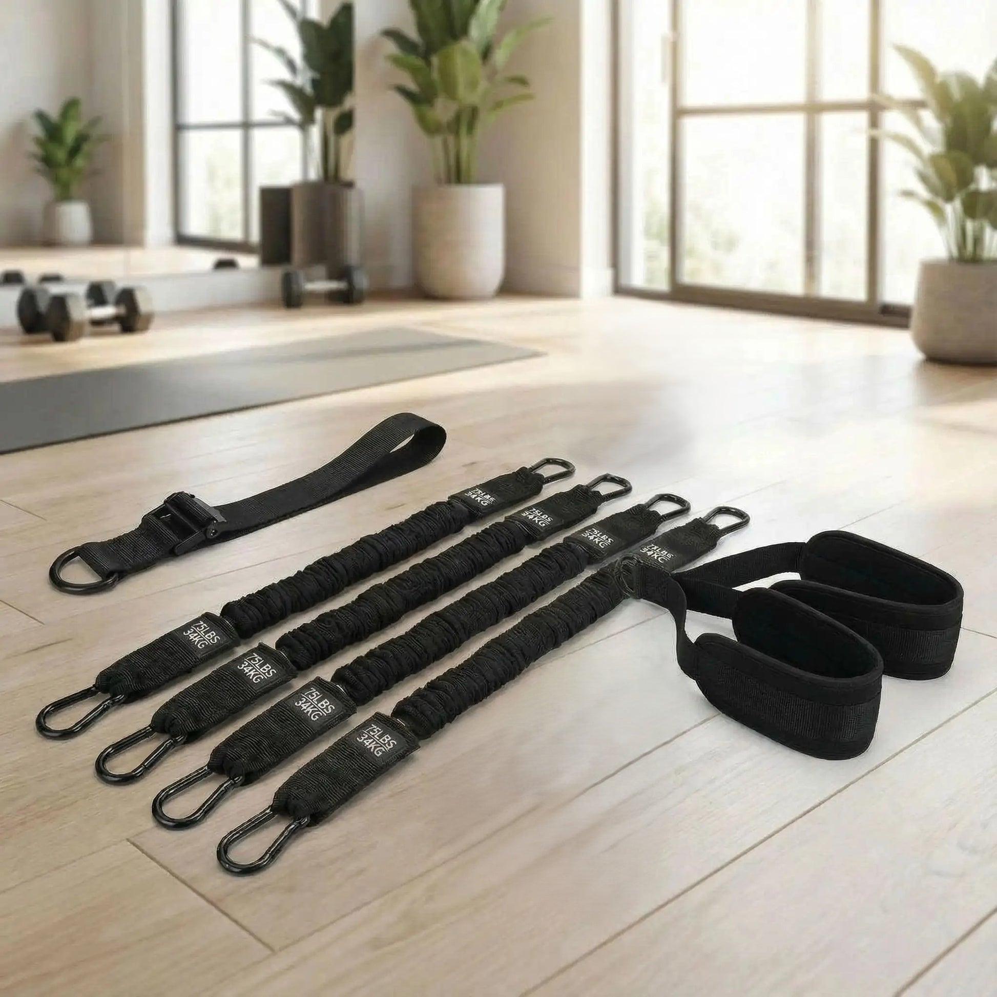 Elastique musculation à traction ensemble du matériel à entrainement