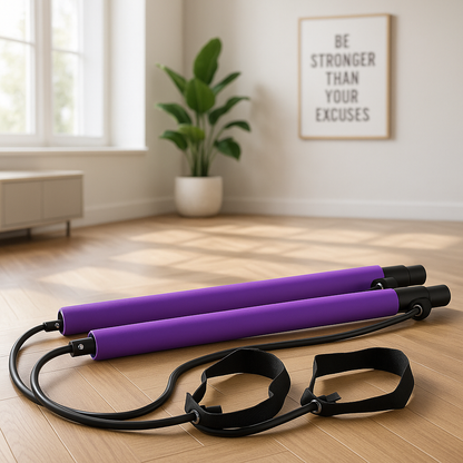 elastique musculation barre mauve