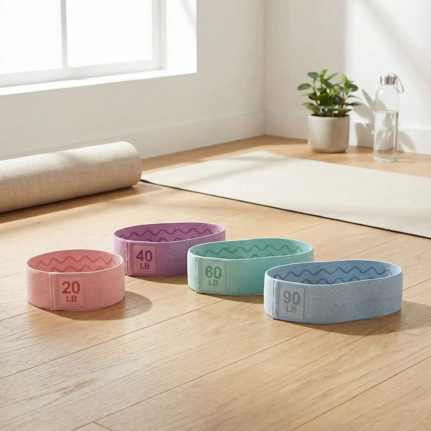 Elastique musculation ensemble de quatre résistances