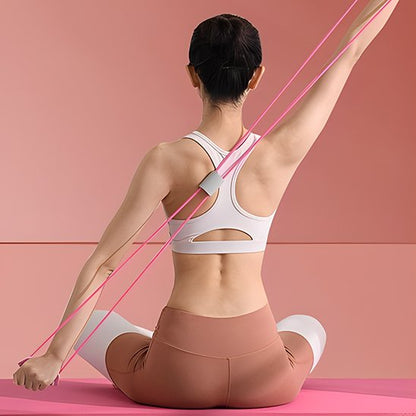 élastique musculation exercice femme haut dos