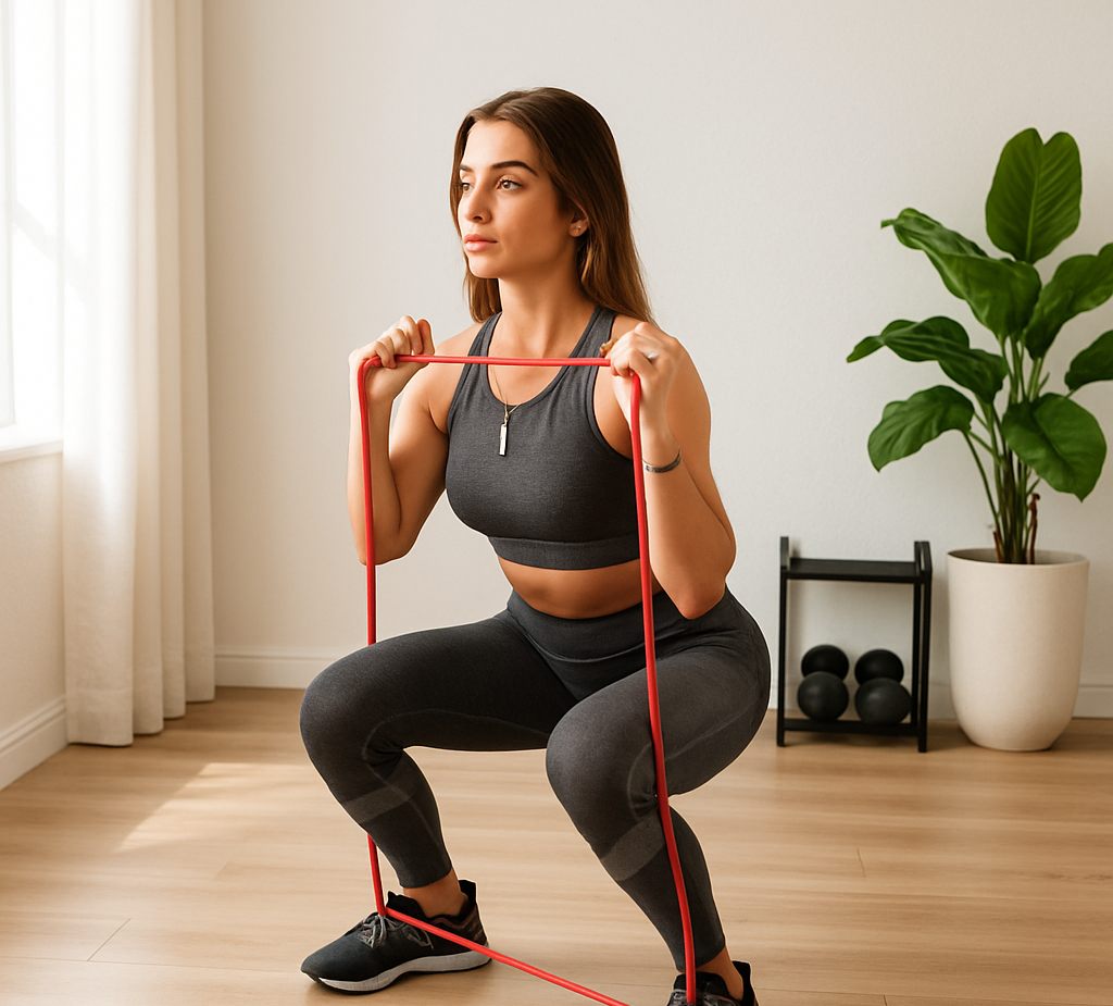 elastique musculation femme salon epure