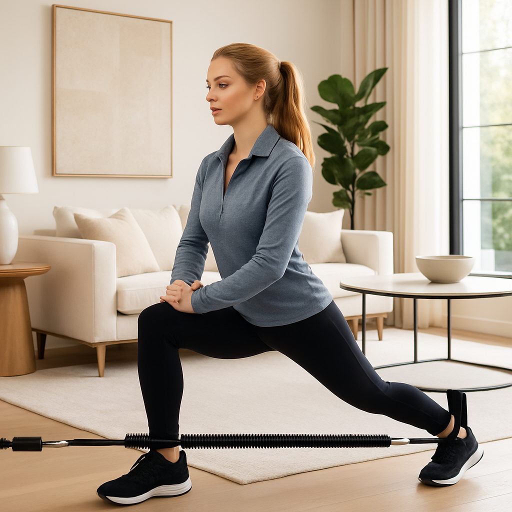 elastique musculation femme salon zen