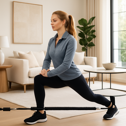 elastique musculation femme salon zen