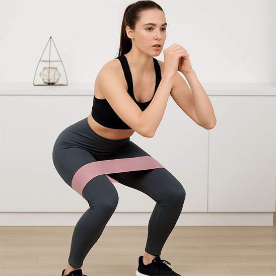 elastique musculation​ femme squat chambre