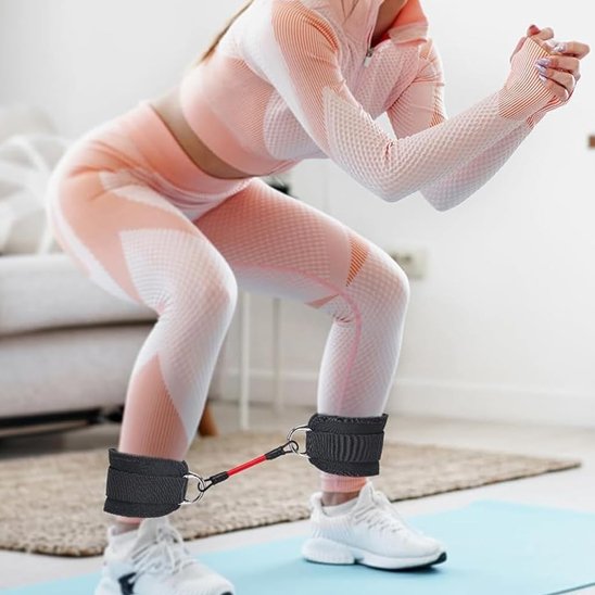 elastique musculation femme squat