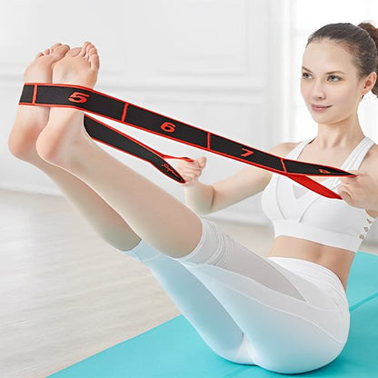 elastique musculation segments femme vue face