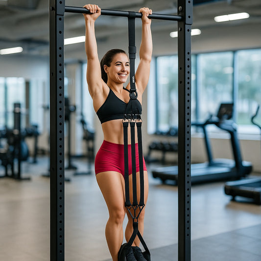 Élastique musculation traction femme muscles