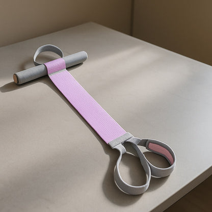 Élastique sport mauve surface de bureau au travail