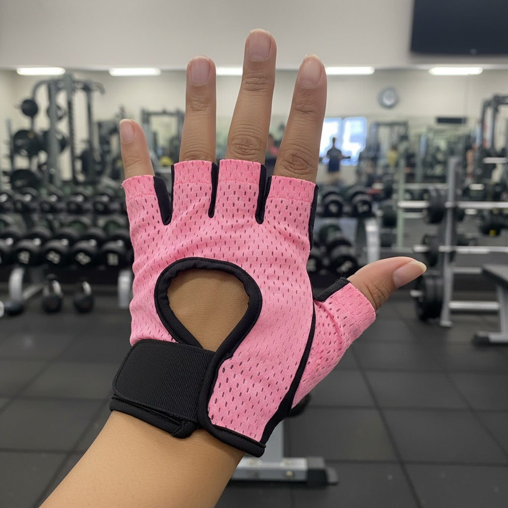 Gant musculation porté par une personne pendant une séance musculation