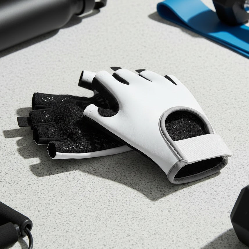 Gants pour la musculation modèle de couleur gris