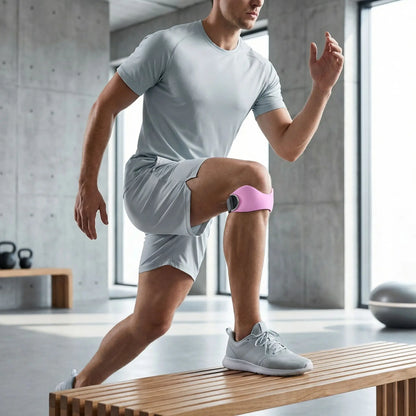Genouillere rotule une personne utilisant la piece pendant une séance d'entrainement fitness