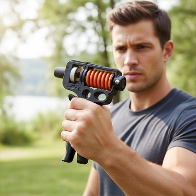 Grip for hands une personne montrant l'exerciseur