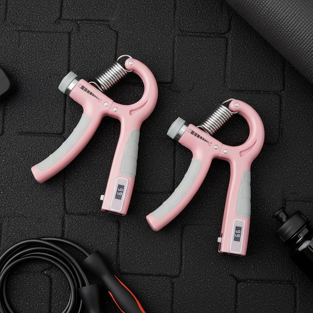 Hand grip avec compteur modèle de couleur rose