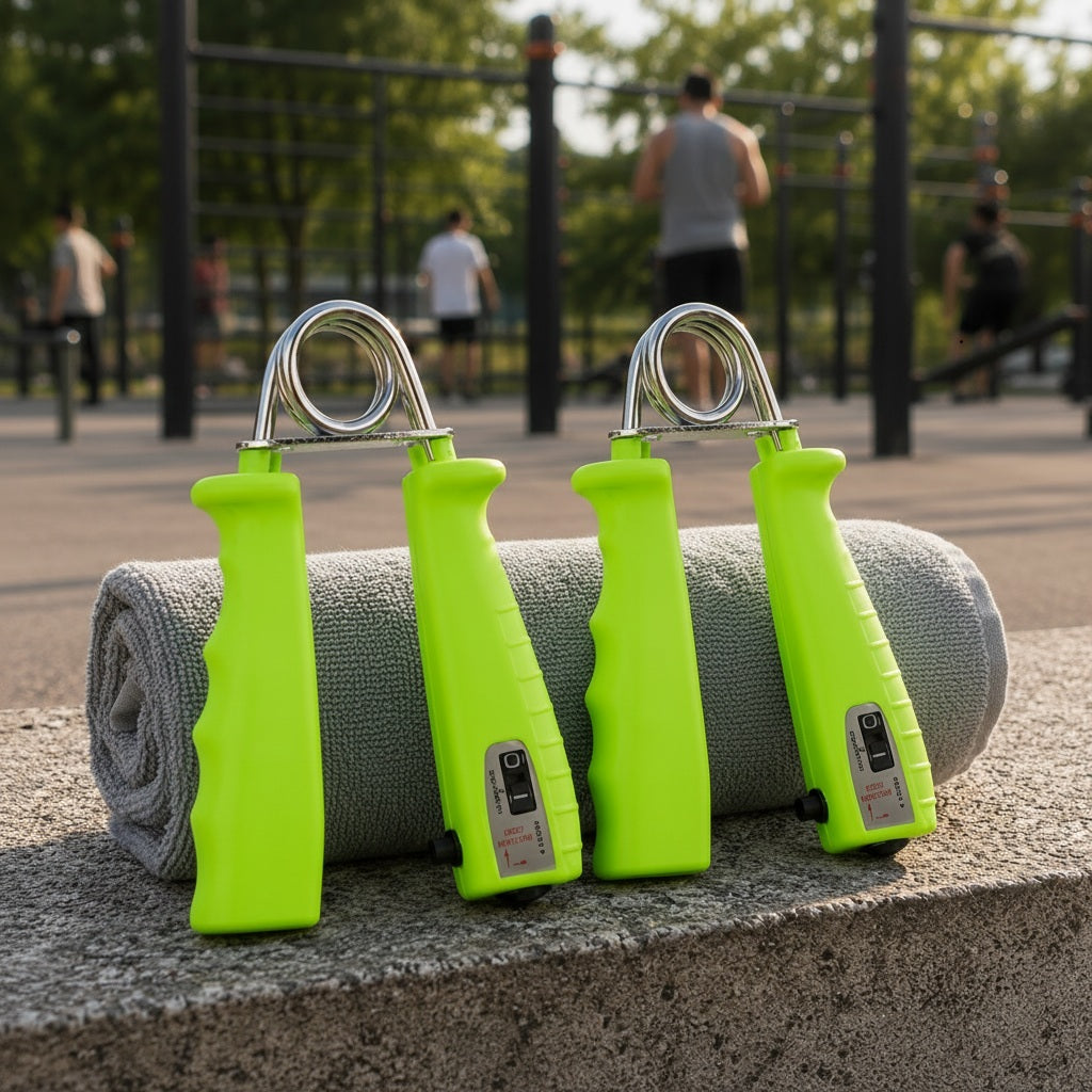hand gripper dans un parc sportif