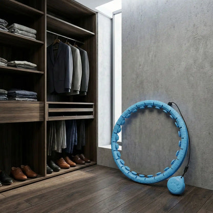 Hula hoop fitness rangé dans un walk in