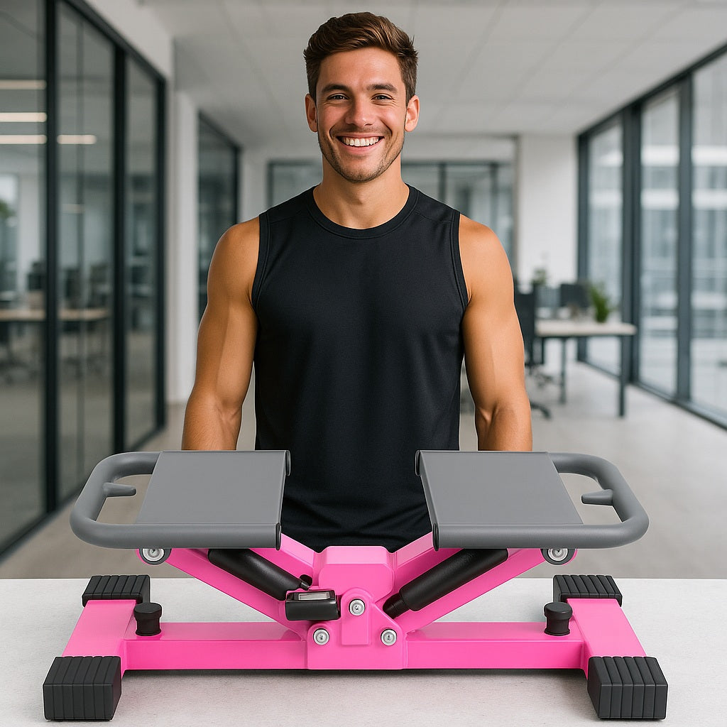 Mini stepper double amortisseurs homme au bureau