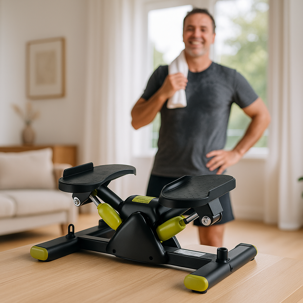 Sports stepper homme satisfait