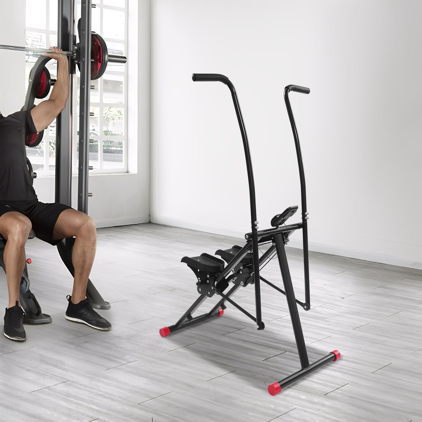 stepper escalier poignees mobile homme entrainement