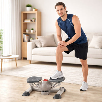 stepper homme débute entrainement dans le salon