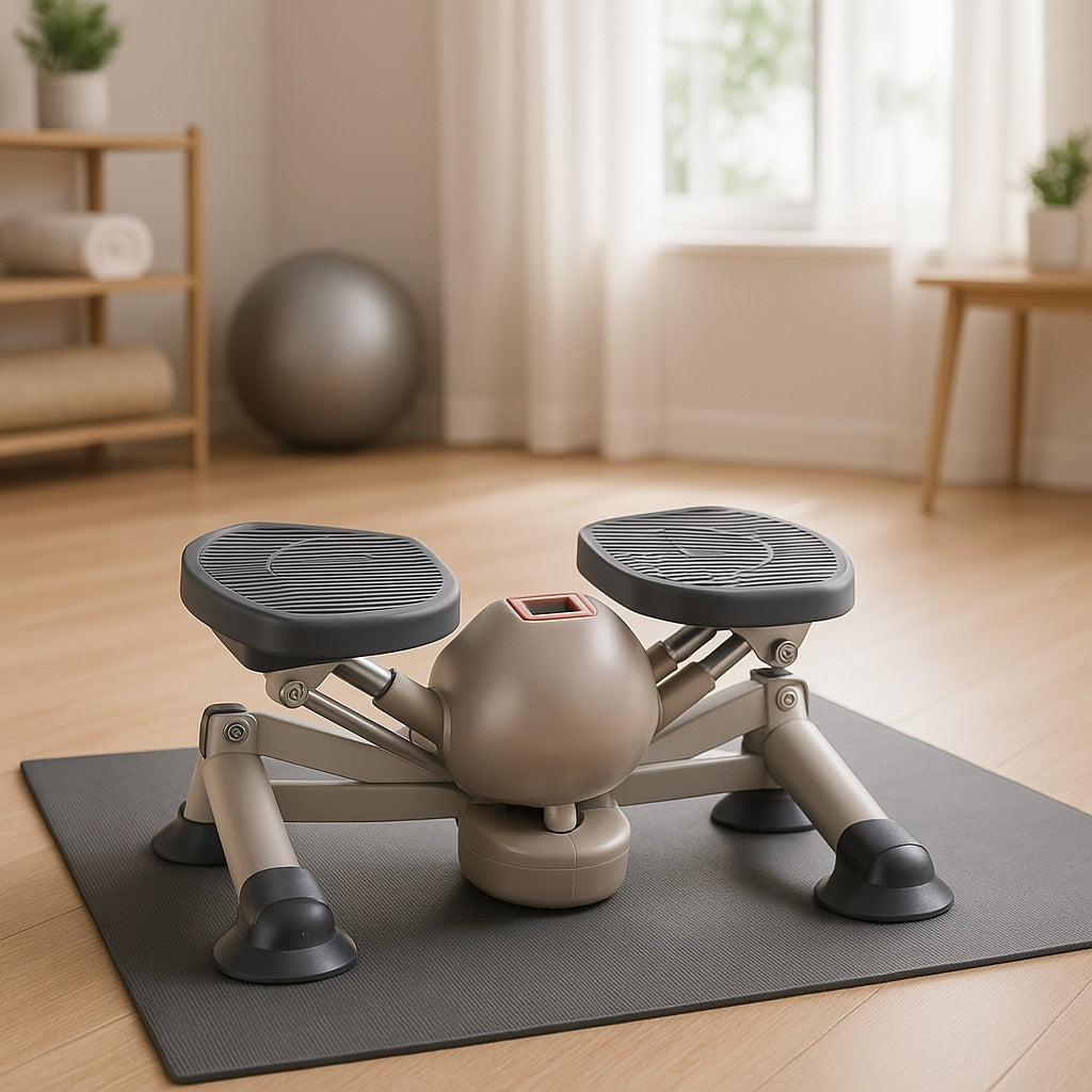 Stepper sur petit tapis à la maison