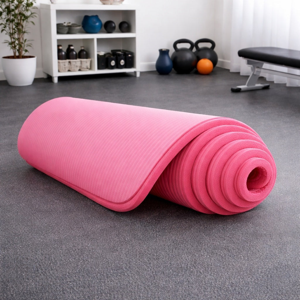 Tapis de gym modèle de couleur rose