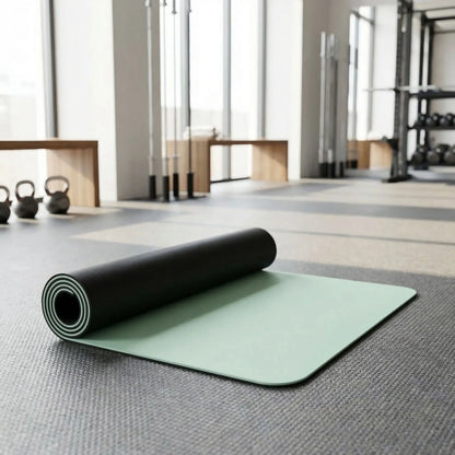 Tapis de sport modèle vert et noir