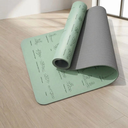 Tapis de yoga de couleur vert