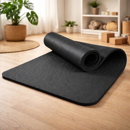 Tapis de yoga modèle de couleur noir