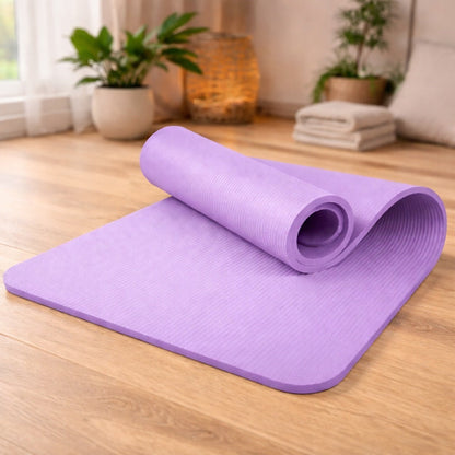 Tapis de yoga modèle de couleur violet
