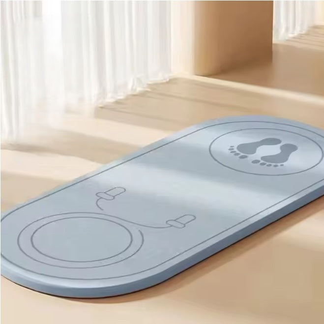 Tapis pour gym modèle de couleur bleu