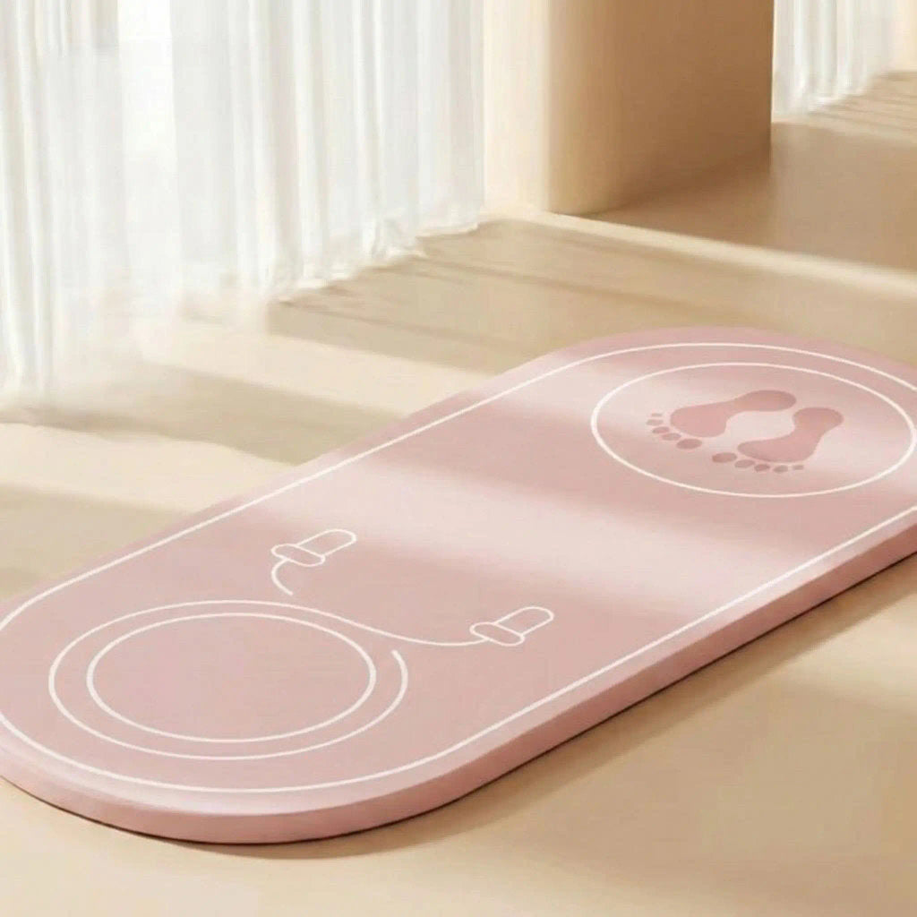 Tapis pour gym modèle de couleur rose