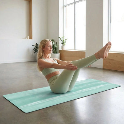 Tapis pour le yoga une personne en posture du bateau