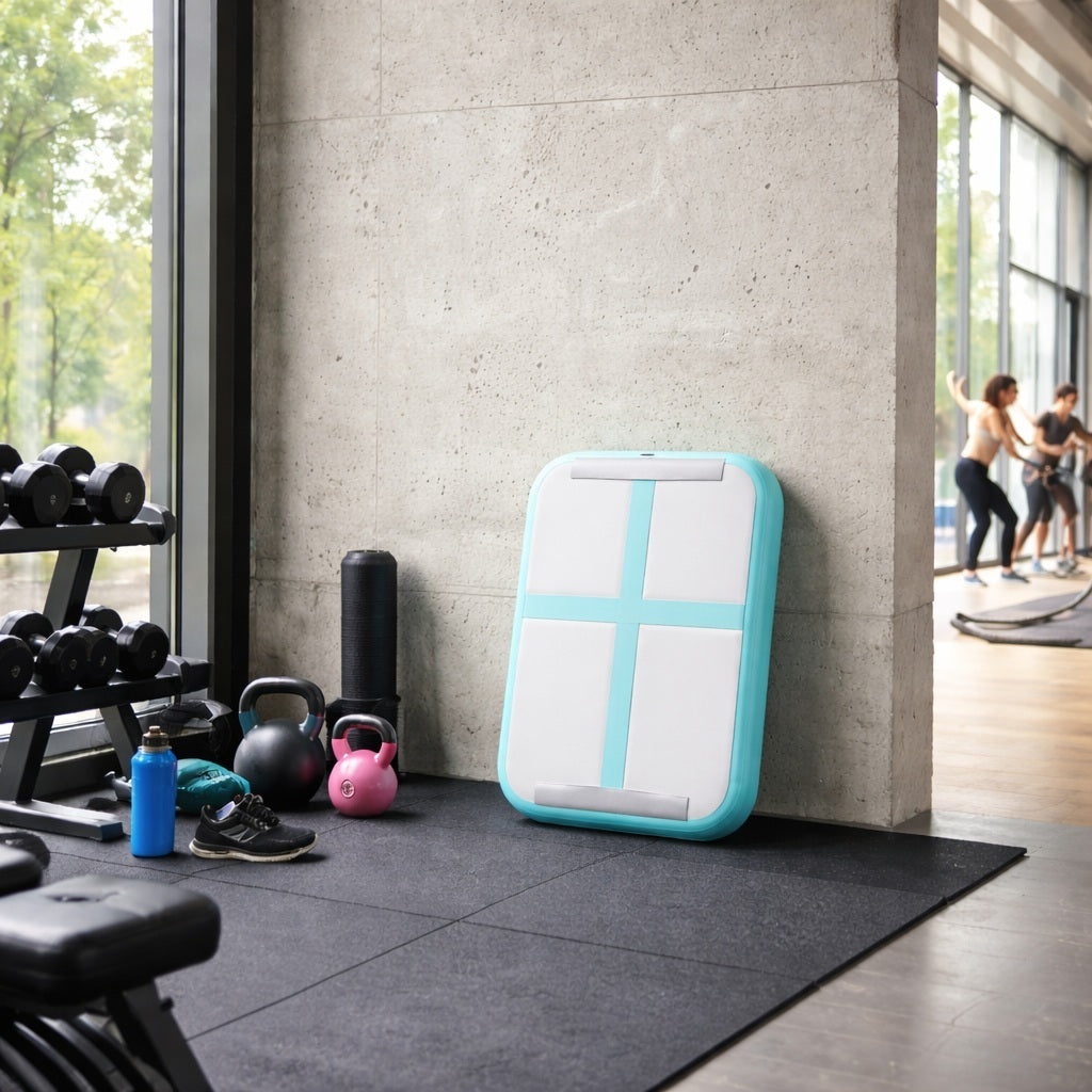 Tapis pour sport gonflable au studio